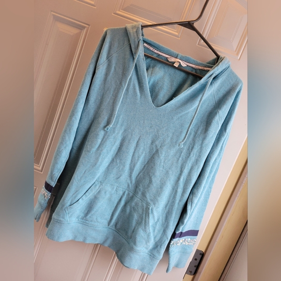 Victoria’s Secret pullover hoodie LOVE-teal - Picture 6 of 12